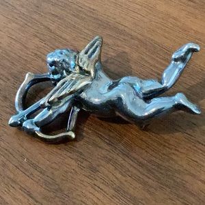 Silver Cupid Pin
